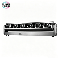 Projecteur à tête mobile DMX RDM 6x80W RGBW 6 yeux pour éclairage de scène, concert, discothèque et événements
