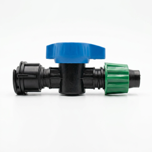 Válvula de bola plana de 16 mm para riego por goteo, tubería verde de PVC/PC, mini válvula de bola, kit de accesorios de conexión para control de flujo de agua - Product Image 3