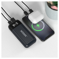 Kit de boîtier de chargeur de batterie USB DIY pour Power Bank 18650 20700 21700 avec charge rapide et 2 batteries 18650 4000mAh