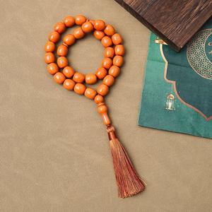 사용자 정의 가능한 13mm 슬라임기도 Tasbih Kukri 묵주 팔찌 중동 스타일 이슬람 핸드 헬드 비즈 용품 - Product Image 4