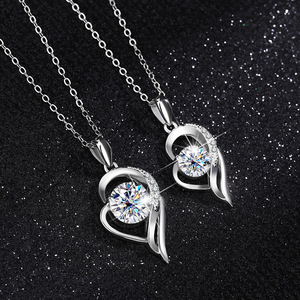 Collar de Trébol de <span class=keywords><strong>Cuatro</strong></span> Hojas de Plata 925 de Alta Joyería NORELLE a Precio de Fábrica al por Mayor para Mujer Collar de Moissanita de Mickey de <span class=keywords><strong>Disney</strong></span> - Product Image 2