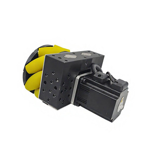 Roue omnidirectionnelle MDBOT AGV AMR 125 mm avec <span class=keywords><strong>moteur</strong></span> servo 200 W, roue Mecanum avec suspension à amortisseur pour une manutention fluide des matériaux - Product Image 2
