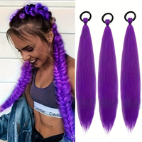 U-part Clip-in Postiche en fibre haute température Fluffy Natural Looking Long Straight One Piece Extension pour les femmes