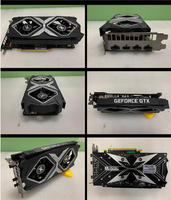 Vente en gros Démonté Utilisé GTX 1660 6G PC de Bureau Indépendant 4K Gaming Carte Graphique 1660 Carte Graphique GDDR6 Mémoire Vidéo Ventilateur