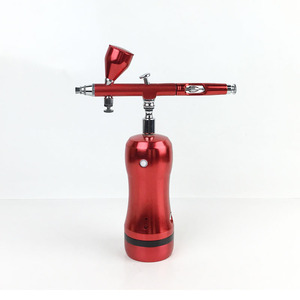 Airbrush <b>Kit</b> With Gourd Shaped Air Pump 180 Dual Action Gravity Feed Adjustable Speed Artwork Portable <b>Electric</b> - Product Image 5