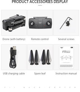 Dron Cuatricóptero SJRC F11 F11S 4K Pro con Gimbal Antivibración, Motor sin Escobillas, Alcance de 3KM, Cámara HD, GPS, Modo sin Cabeza, Profesional, ABS - Product Image 6