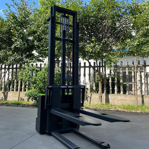 מערם משטח חשמלי מלא חם מלא 2 קיבולת טון טעינה הידראולי הליכה מלגזה עם טעינה סוללה הליכה משאית להרים - Product Image 5