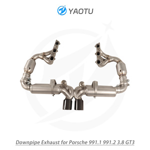 Sistema de escape completo YT que incluye colector de escape y sección trasera con válvula para <span class=keywords><strong>Porsche</strong></span> <span class=keywords><strong>991</strong></span>,1 <span class=keywords><strong>991</strong></span>,2 3,8 <span class=keywords><strong>GT3</strong></span> - Product Image 2