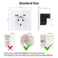 Prise électrique Bingoelec Allemagne, norme européenne, type C, charge rapide, prise murale USB