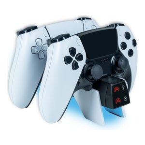 Base de Carga Doble para PLAYSTATION 5, Blanca y Negra, PS5DUALCHARGERV4 - Product Image 4