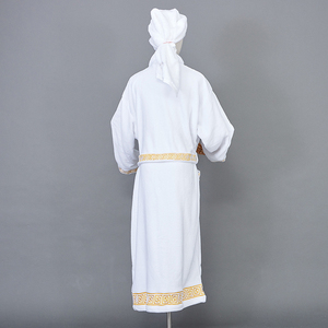 Wholesale Hotel Luxury Thermal Plus Size Coral Velvet Bathrobe Spa <strong>Robe</strong> <strong>Beauty</strong> Salon Night-<strong>robe</strong> Warm <strong>Robe</strong> Embroidery Customized - Product Image 6