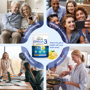 Capsule di Olio di Pesce di Acque Profonde 240pz Capsule Softgel di Olio di Pesce Omega3 per Promuovere la <span class=keywords><strong>Salute</strong></span> Cardiovascolare - Product Image 5