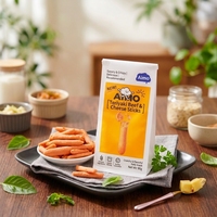 Crackers au fromage savoureux, biscuits croustillants cuits, collation salée, en vrac, OEM, marque privée, pack familial