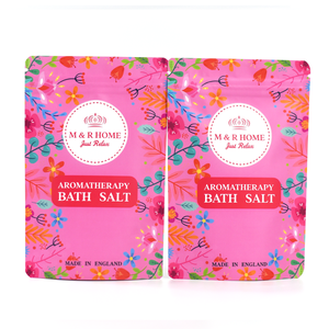 Petite pochette d'emballage <span class=keywords><strong>de</strong></span> <span class=keywords><strong>sel</strong></span> <span class=keywords><strong>de</strong></span> bain zip-lock refermable en plastique Mylar 4x5 imprimée personnalisée debout en rose sac anti-odeurs - Product Image 2