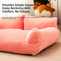 Coussin pour animaux de compagnie 4 saisons, lit canapé épais et chaud pour chat et chien, anti-rayures, lavable, en peluche douce, pour animaux d'intérieur, idéal pour l'été