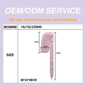 מפעל מחיר מכירה לוהטת 100% תות משי רחוב ריקוד מעצב <span class=keywords><strong>Durag</strong></span> עבור גברים היפ הופ שיער כובע רך שינה כובע - Product Image 2