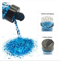 Paillettes holographiques éclatantes et colorées de 2 oz en vrac pour gobelets à boules de neige et slime corporel