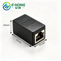 Coupleur RJ45 CAT6 en ligne femelle-femelle, connecteur d'extension de câble Ethernet Gigabit LAN, Plug and Play