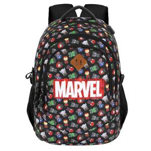 Marvel The Avengers Chibi-PLUS Running <b>Backpack</b>, <b>Black</b> - Product Image 2