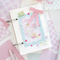 200 Lembar Sticky Notes Per Paket Seri Icing Polka Dot, Buku Sticky Note Polka Dot, Latar Belakang, Catatan, dan Stiker DIY