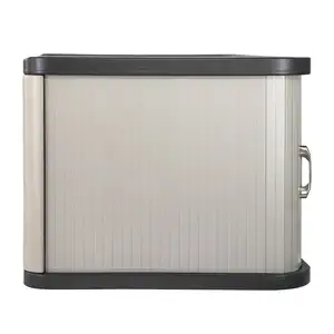 plastic outdoor storage cabinets with sliding door HDPE Outdoor Weatherproof Cabinet garden storage cabinet