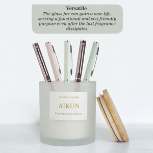 AIKUN OEM Bougies parfumées personnalisées, bougies biologiques à étiquette privée pour cadeaux d'entreprise, faveurs de mariage - Product Image 2
