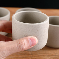 Tasse à thé de style japonais Wabi-Sabi, tasse à thé en céramique faite à la main, tasse à espresso rétro Kung Fu, tasse personnalisée avec logo, cadeau d'entreprise
