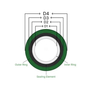 Nhà Máy Trực Tiếp 2Inch Class150 # SS316L Thép Không Gỉ Xoắn Ốc Vết Thương Kim Loại <span class=keywords><strong>Graphite</strong></span> Gasket Cho Mặt Bích Ống Phù Hợp Con Dấu - Product Image 4