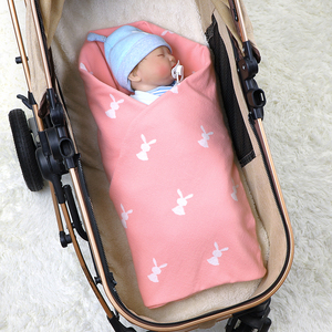 Mimixiong nouveaux produits couverture d'emmaillotage tricotée pour bébé en coton couverture de réception légère pour bébé couverture de sécurité en coton respirant pour bébé - Product Image 2