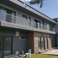 Systèmes de balustrades de terrasse en acier noir mat