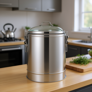 หม้อสต็อกพอตสแตนเลส DB 30 ลิตร พร้อมฝาแก้ว หูจับคู่ ความจุขนาดใหญ่ สำหรับเก็บเครื่องดื่มร้อนเย็น - Product Image 2