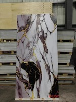 Panneau mural 3D en PVC très demandé, feuille de marbre UV imprimée en 3D, panneaux UV, feuille de marbre en plastique PVC, vente de panneaux UV pour villa, étanche