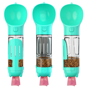 Dispensador de reciclaje de viaje de 300ml con bolsa de caca de perro y cliper botella de agua port&amp;aacute;til al aire libre par - Product Image 1