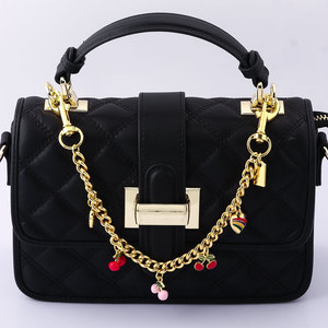 Bolso cruzado de señora a la moda más vendido, cadena de cereza en forma de corazón, orquídea, galletas, accesorios de Metal, bolso versátil, llavero - Product Image 2