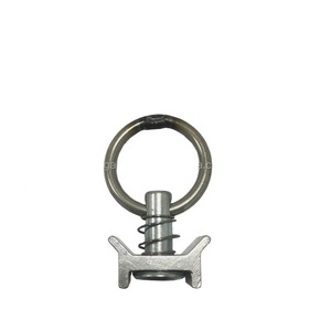 GL-19123 Cargo Charge Anneaux <span class=keywords><strong>Arrimage</strong></span> <span class=keywords><strong>Rail</strong></span> Goujon Unique avec En Acier Inoxydable Anneau Rond - Product Image 1