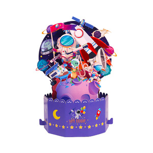 Spazio fatto a mano astronauta 3D biglietto <span class=keywords><strong>di</strong></span> <span class=keywords><strong>auguri</strong></span> <span class=keywords><strong>di</strong></span> carta scultura pieghevole regalo biglietto <span class=keywords><strong>di</strong></span> <span class=keywords><strong>auguri</strong></span> <span class=keywords><strong>di</strong></span> <span class=keywords><strong>compleanno</strong></span> ornamenti per <span class=keywords><strong>bambini</strong></span> - Product Image 1