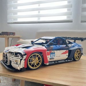JD040 Track Edition Super Sports Car 1:8 Scale ABS Plastic 40-Piece Simulation Linkage High-Difficulty Small Particle Assembly - Product Image 4