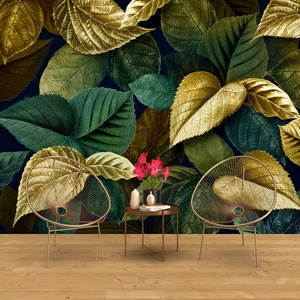 Vỏ cây lá xanh vàng và dính giấy dán tường hình nền HD - Product Image 2