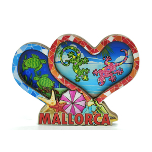 Logotipo personalizado isla viaje regalo madera nevera imán <span class=keywords><strong>Mallorca</strong></span> recuerdo imanes - Product Image 2