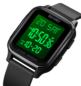 <span class=keywords><strong>Skmei</strong></span> — montre-bracelet pour homme, noir, Sport, numérique, vente en gros, prix d'usine, nouvelle collection <span class=keywords><strong>1858</strong></span> - Product Image 1