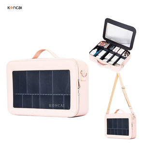 Tùy Chỉnh <span class=keywords><strong>Make</strong></span> <span class=keywords><strong>Up</strong></span> Hộp Xách Tay Vẻ Đẹp Du Lịch Chuyên Nghiệp PU Da Trang Điểm Tổ Chức Mỹ Phẩm Lưu Trữ Vanity Hộp - Product Image 2