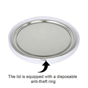 Certification Iso 178*200mm anneau de verrouillage poignée seau en métal avec couvercle fer blanc 5 <span class=keywords><strong>litres</strong></span> boîte de conserve pour le stockage de grains de café - Product Image 4