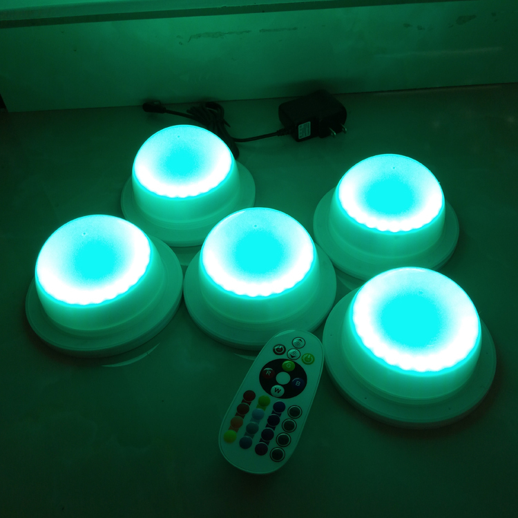 Waterproof IP68 Swimming Pool LED Light Battery SPA LED Lights RGB IR Remote Control Night Bulb