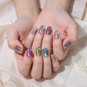 Vernis à ongles gel effet œil de chat 5D Aurora Cut Diamond, sans HEMA/TPO, 20 couleurs, gel UV magnétique œil de chat, qualité salon - Product Image 3