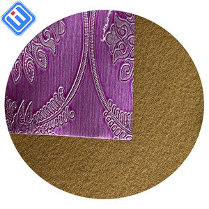 Ningbo Bridge Tela de poliéster de alta calidad con revestimiento de PVC Cuero sintético en relieve para lazos para el cabello Tapicería Uso de muebles - Product Image 3