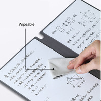 Vente chaude réunion A5 réutilisable effaçable étanche tableau blanc cahier couverture en cuir pu portable écriture mémo Graffiti livre