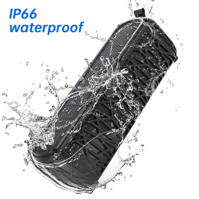 Professional Portable Wireless Solar-Powered Speaker Waterproof Design with Bass & Tweeters