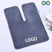 Serviette de spa en microfibre personnalisée avec logo, serviette de spa pour salon de beauté, serviette de massage, soin du visage à la vapeur, serviettes faciales en microfibre en forme de U