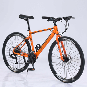 Vente en gros Meilleur prix Vélo de course pour homme Cadre en acier à haute teneur en carbone 700c 27 vitesses OEM avec système de freinage à disque Vélo de route bon marché - Product Image 2