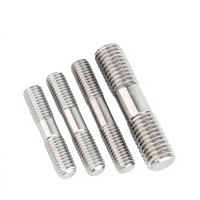 Factory Wholesale Stainless Steel Zinc Plated Double End Stud Full Threaded Rod Industrial Fastening Double Head Bolt Connector
